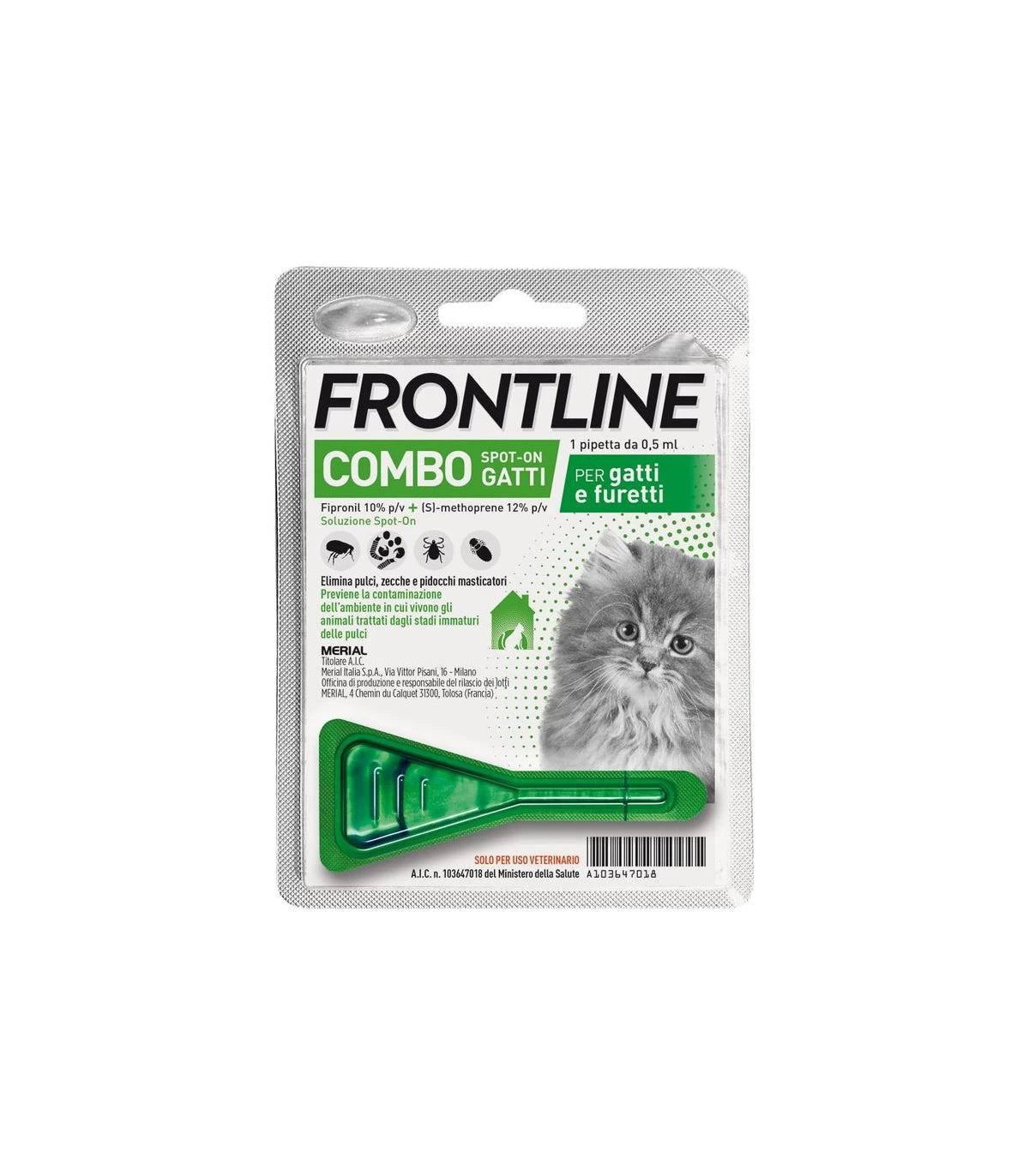 Frontline Combo Gatti 1 Pipetta Frontline Combo Gatti 1 Pipetta